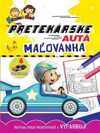Pre deti a mládež - ostatné Maľovanka so 6 hračkami - Pretekárske autá