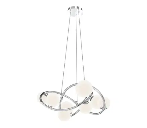 Svietidlá Wofi 7014-807 - LED Luster na lanku NANCY 8xG9/3,5W/230V lesklý chróm 7014-807