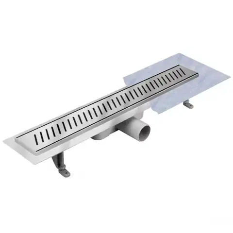 Sprchové kúty Odtokový žľab Pruhy Inox 600