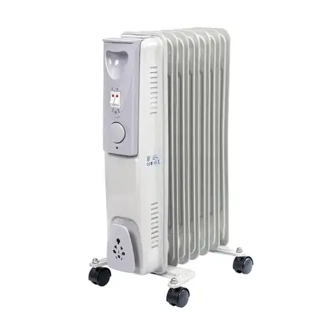 Ohrievače NABBI NB-1001 1500 W elektrický olejový radiátor biela