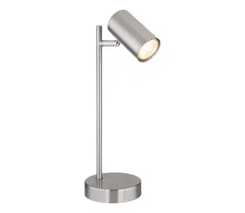 Lampy Globo 57910T - Stolná lampa ROBBY 1xGU10/5W/230V matný chróm 57910T