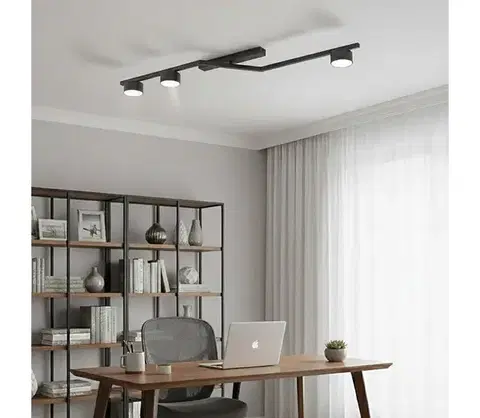 Svietidlá EMIBIG Stropné svietidlo SKAN 3xGX53/12W/230V čierne 1574/3