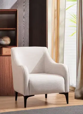 Kreslá Kreslo ušiak Belissimo - Off White