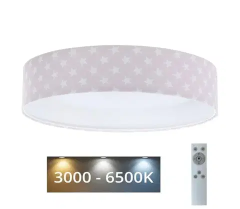 Svietidlá  LED Stmievateľné svietidlo GALAXY KIDS LED/24W/230V hviezdičky ružová/biela + DO 