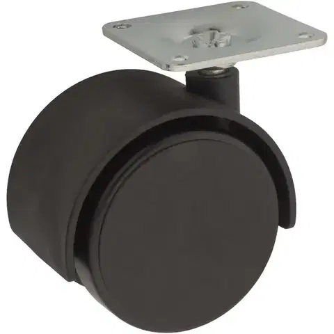 Príslušenstvo k nábytku Nábytkové koliesko 40 mm/25 kg s montážnou platničkou