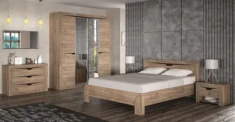 Spálňové zostavy NABBI Soraya spálňa dub tabaco / wenge