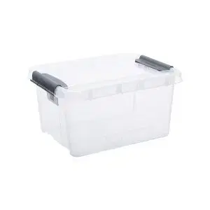 Boxy na skladovanie PLAST TEAM - Stohovateľný priehľadný PRO BOX 32L, umelá hmota
