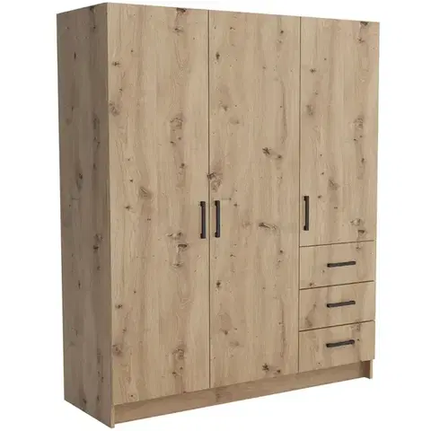 Šatníkové skrine Skriňa Pino 4 artisan