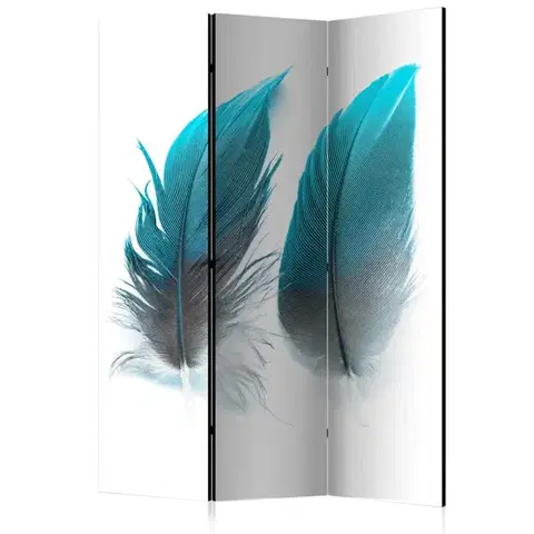 Paravány Paraván Blue Feathers Dekorhome