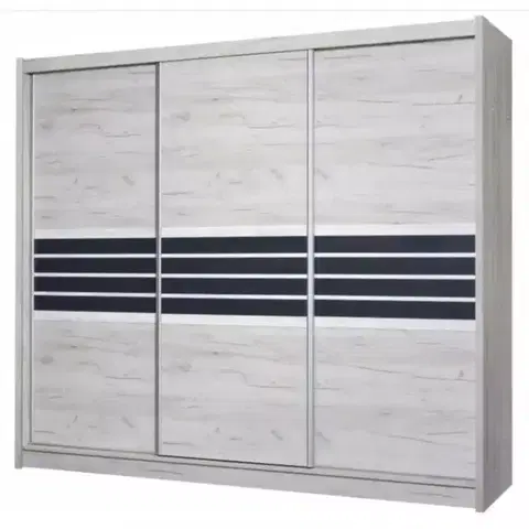 Šatníkové skrine Skriňa Turin Craft 250 cm
