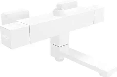 Kúpeľňové batérie MEXEN - Cube baterie termostatická vaňová/ sprchová bílá 77910-20
