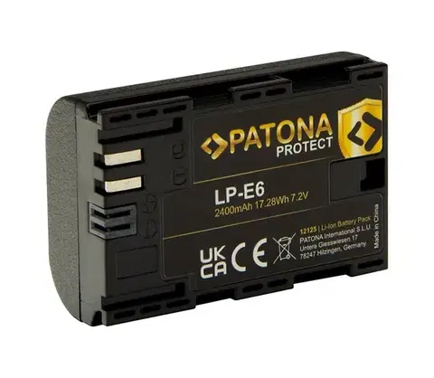 Predlžovacie káble PATONA - Aku Canon LP-E6 2400mAh Li-Ion Protect PT12125