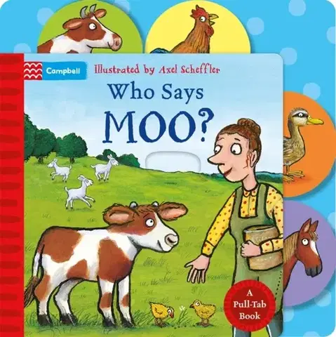 Leporelá, krabičky, puzzle knihy Who Says Moo? - Campbell Books