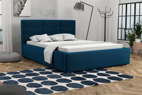 Manželské postele ZORRO čalúnená manželská posteľ Bluvel 86 160 x 200