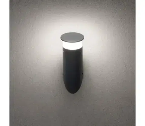 Svietidlá Redo 90073 - LED Vonkajšie nástenné svietidlo ALGON LED/9W/230V IP65 čierna 90073