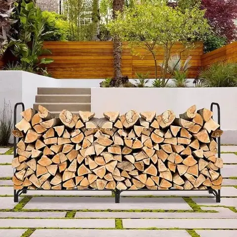 Záhradné skleníky Kinekus Stojan na drevo s plachtou 122 x 36 x 122cm GARDENKUS