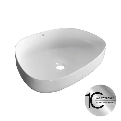 Umývadlá Laveo - Asymmetric - keramické umývadlo na dosku 48x36 VUA_6248