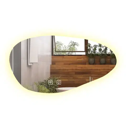 Kúpeľňové zrkadlá Tutumi - Zrkadlo P11386 LED CLUD A 100x60cm HOM-05500