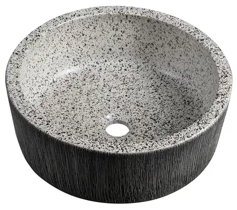 Umývadlá SAPHO - PRIORI keramické umývadlo na dosku, priemer 41cm, granit PI035