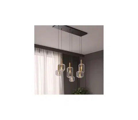 Svietidlá Redo 01-3215 - Luster na lanku BRINA 6xE27/23W/230V 01-3215