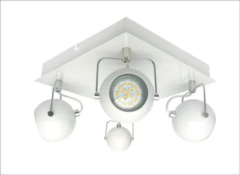 Stropná svetla Stropná lampa 4xGU10 TONY biela