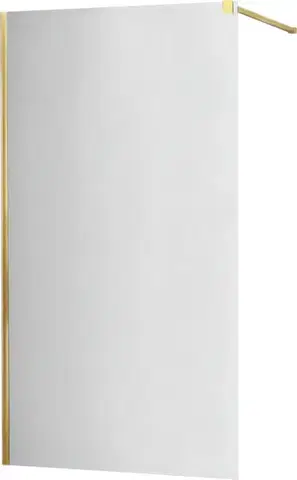 Sprchové dvere MEXEN/S - KIOTO Sprchová zástena WALK-IN 70x200 cm 8 mm, zlatá, zrkadlové sklo 800-070-101-50-50