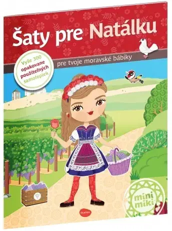 Nalepovačky, vystrihovačky, skladačky Šaty pre NATÁLKU - kniha samolepiek - Ema Potužníková,Lucie Jenčíková