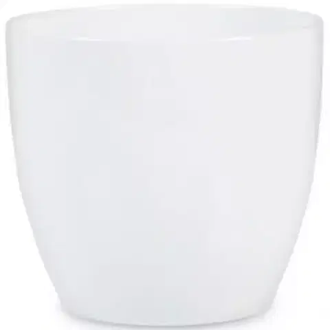 Záhrada Keramický obal na kvetináč Scheurich 920, ø16cm, farba biela