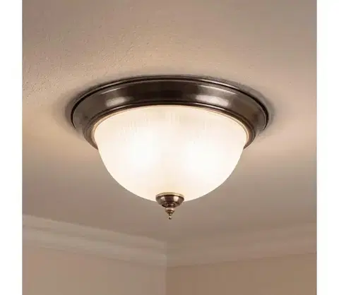 Svietidlá Brilagi - Stropné svietidlo FRESCO 2xE27/40W/230V priemer 28 cm mosadz BRSX6002/2C-6-AB/FR