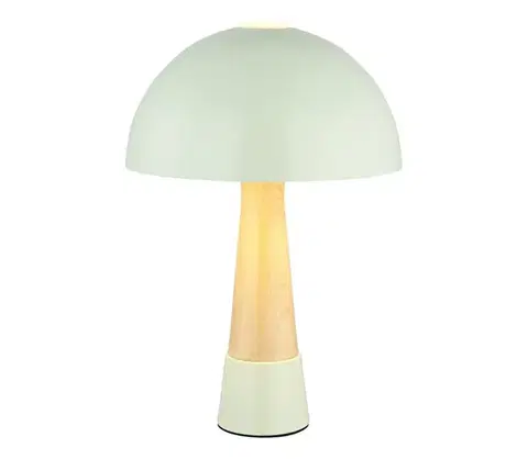 Lampy Globo 51570114 - Stolná lampa PAULIN 1xE27ILLU/40W/230V zelená 51570114
