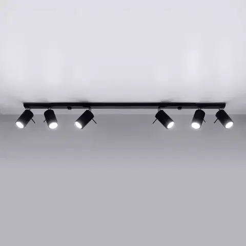 Vnútorné osvetlenie Stropná Lampa Oregon 6L BLACK A-334