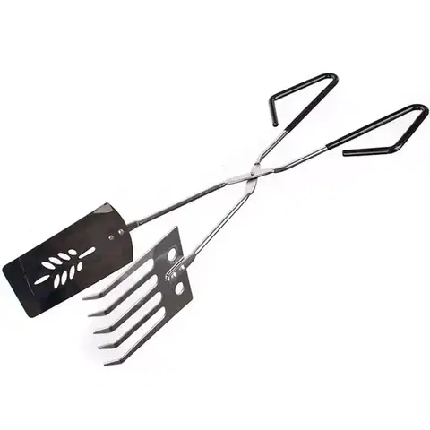 Príslušenstvo ku grilom Chrómované grilovacie kliešte, BBQ 38 cm