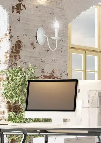 Nástenné svetlá Nástenná lampa 1X40W E14 krémová BELLAGIO - POSLEDNÝ KUS