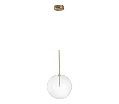 Svietidlá Ideal Lux - LED Luster na lanku EQUINOXE 1xG4/2W/230V pr. 25 cm mosadz/číra 277394