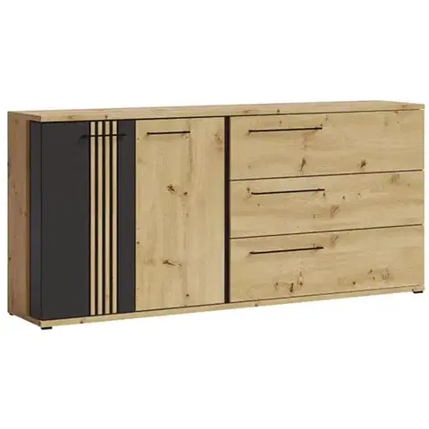 Komody do spálne Komoda Molto ml 13 black