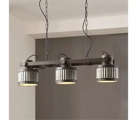 Svietidlá Eglo 43447 - Luster na reťazi TURROCK 3xE27/28W/230V 43447