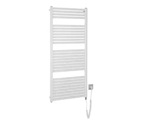 Svietidlá Aqualine - Kúpeľňový elektrický radiátor TONDI-E 600W 133x60 cm biela DE480T