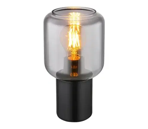 Lampy Globo 21004S - Stolná lampa NINJO 1xE27/40W/230V čierna 21004S