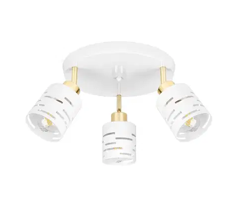 Svietidlá  Bodové svietidlo ELEN 3xE27/35W/230V biela/zlatá ELEN CEILING LIGHT 3 WHITE