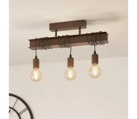Svietidlá Eglo 43522 - Prisadený luster TOWNSHEND 3xE27/60W/230V 43522