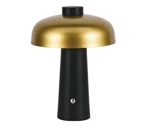 Lampy  LED Stmievateľná dobíjacia stolná lampa LED/3W/5V 3000-6000K 1800 mAh čierna/zlatá 7946