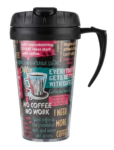 Hrnčeky, šálky, podšálky MAKRO - Hrnček 500ml Coffee s uškom