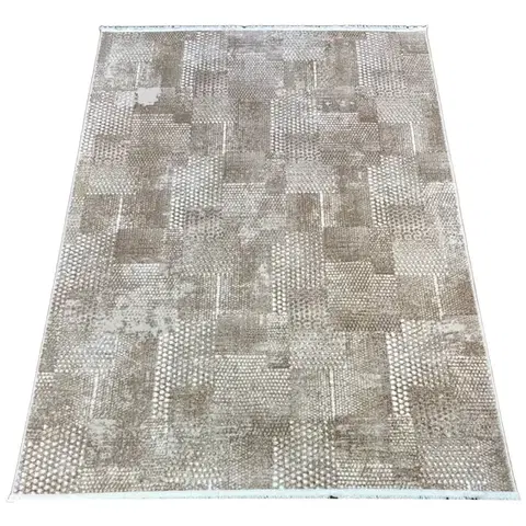 Moderné koberce Koberec Shimmer 1,6/2,3 0k384a Rga tmavobéžový