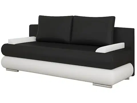 Pohovky NABBI Marao rozkladacia pohovka čierna (Soft 11) / biela (Soft 17)