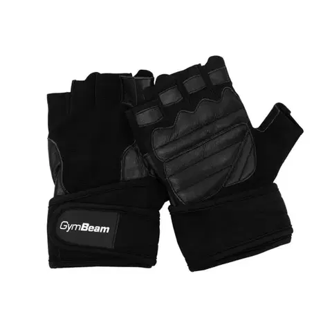 Rukavice na cvičenie GymBeam Fitness rukavice Pro WristWraps Black  XL