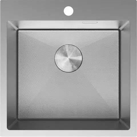 Kuchynské drezy MEXEN MEXEN - Solix oceľový drez 1-bowl 500 x 500 mm, nerez HC 6407501000-01HC