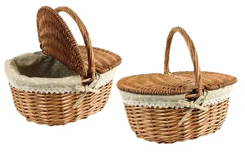 Boxy na skladovanie MAKRO - Košík prútený 40x31x19cm