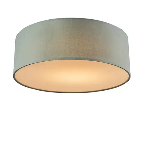 Stropné osvetlenie Stropné svietidlo zelené 30 cm vrátane LED - Drum LED