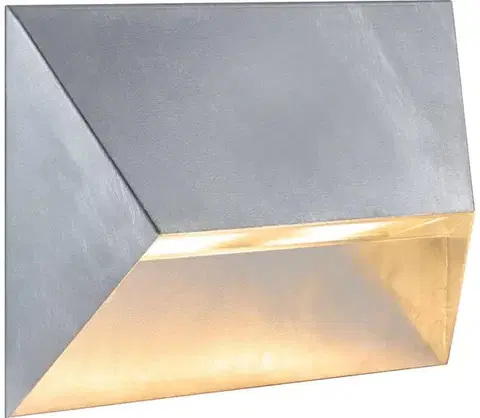 Svietidlá Nordlux - Vonkajšie nástenné svietidlo PONTIO 2xGU10/25W/230V IP54 strieborné 2218191031