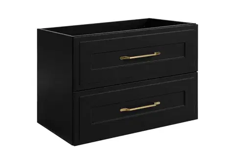 Skrinky do kúpeľne Elvisia Skrinka pod umývadlo CLASSIC Black | 80 cm